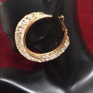Gold Tone Hoop Earrings